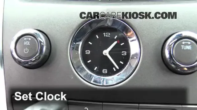 2012 Cadillac SRX Luxury 3.6L V6 FlexFuel Reloj Fijar hora de reloj